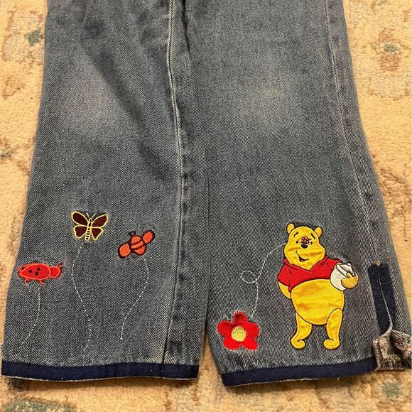 Vintage Winnie the Pooh Embroidered Jeans Kids size 6 - Picture 2 of 4